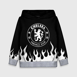 Толстовка-худи детская Chelsea BW, цвет: 3D-меланж