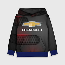 Толстовка-худи детская CHEVROLET, цвет: 3D-синий