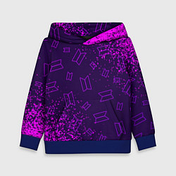 Толстовка-худи детская BTS БТС, цвет: 3D-синий