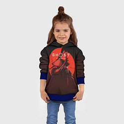 Толстовка-худи детская Ghost of Tsushima, цвет: 3D-синий — фото 2