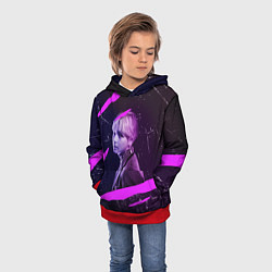 Толстовка-худи детская BTS, цвет: 3D-красный — фото 2