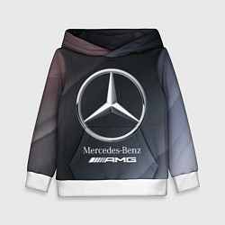 Толстовка-худи детская MERCEDES МЕРСЕДЕС, цвет: 3D-белый