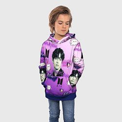 Толстовка-худи детская I purple you, цвет: 3D-синий — фото 2