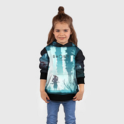 Толстовка-худи детская Ghost of Tsushima, цвет: 3D-черный — фото 2