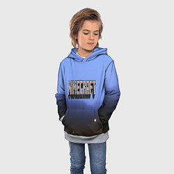 Толстовка-худи детская Minecraft, цвет: 3D-меланж — фото 2
