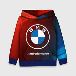 Толстовка-худи детская BMW БМВ, цвет: 3D-синий