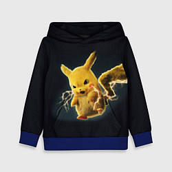 Толстовка-худи детская Pikachu Pika Pika, цвет: 3D-синий