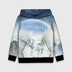 Толстовка-худи детская Пегас, цвет: 3D-черный