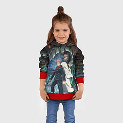 Толстовка-худи детская Jujutsu Kaisen Sukuna подземелье, цвет: 3D-красный — фото 2