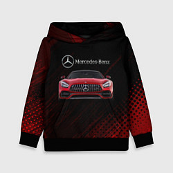 Толстовка-худи детская Mercedes Benz AMG, цвет: 3D-черный