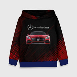 Толстовка-худи детская Mercedes Benz AMG, цвет: 3D-синий
