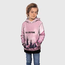 Толстовка-худи детская BLACKPINK x PUBG, цвет: 3D-черный — фото 2