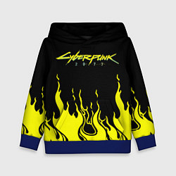 Толстовка-худи детская CYBERPUNK 2077, цвет: 3D-синий