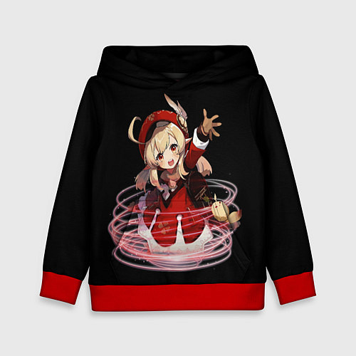 Детская толстовка Genshin Impact Klee / 3D-Красный – фото 1