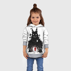 Толстовка-худи детская Красная шапочка, цвет: 3D-меланж — фото 2