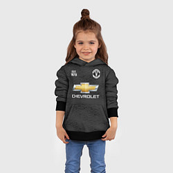 Толстовка-худи детская MANCHESTER UNITED 2021 - AWAY, цвет: 3D-черный — фото 2