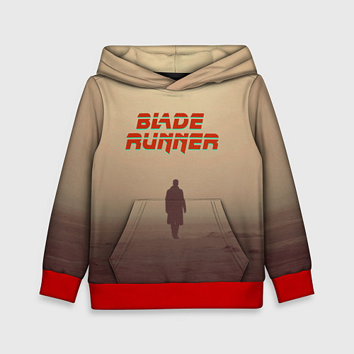 Детская толстовка Бегущий по лезвию / 3D-Красный – фото 1