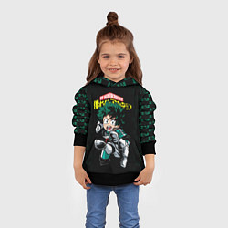 Толстовка-худи детская Моя геройская академия, цвет: 3D-черный — фото 2