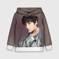 Толстовка-худи детская BTS Ким Тэ Хён, цвет: 3D-белый