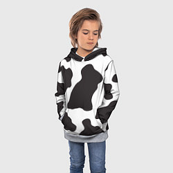 Толстовка-худи детская Корова, цвет: 3D-меланж — фото 2