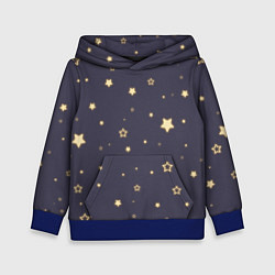 Толстовка-худи детская Звезды, цвет: 3D-синий