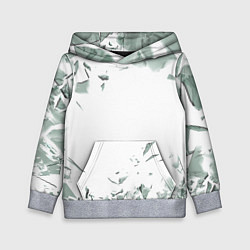 Толстовка-худи детская Разбитое стекло, цвет: 3D-меланж