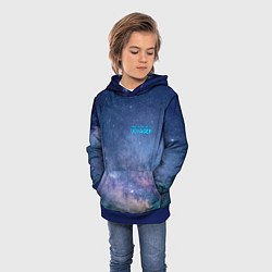 Толстовка-худи детская Услышь мой вой уже, это Voyager, цвет: 3D-синий — фото 2
