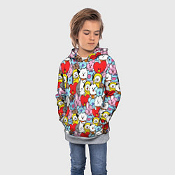 Толстовка-худи детская BT21 BTS, цвет: 3D-меланж — фото 2