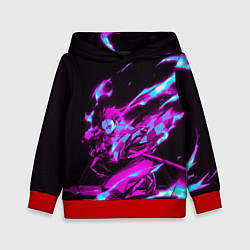 Толстовка-худи детская НЕОНОВЫЙ ТАНДЖИРО, цвет: 3D-красный