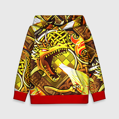 Детская толстовка CS GO DRAGON LORE / 3D-Красный – фото 1