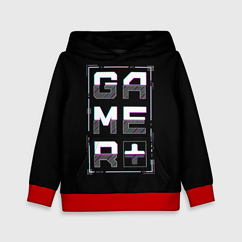 Детская толстовка Gamer / 3D-Красный – фото 1