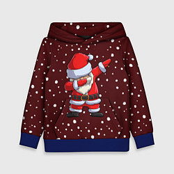 Толстовка-худи детская Dab-Santa, цвет: 3D-синий
