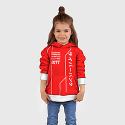 Толстовка-худи детская CYBERPUNK FASHION, цвет: 3D-белый — фото 2
