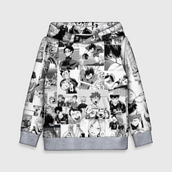 Толстовка-худи детская Haikyu, цвет: 3D-меланж