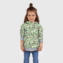 Толстовка-худи детская Весенний камуфляж, цвет: 3D-меланж — фото 2
