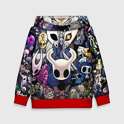 Толстовка-худи детская HOLLOW KNIGHT, цвет: 3D-красный