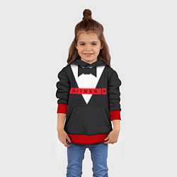 Толстовка-худи детская Hitman III, цвет: 3D-красный — фото 2