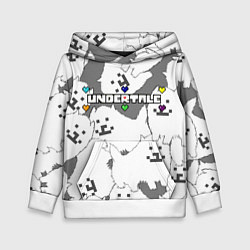 Толстовка-худи детская Undertale, цвет: 3D-белый