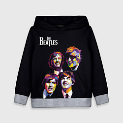 Толстовка-худи детская The Beatles, цвет: 3D-меланж