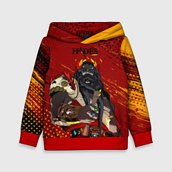 Толстовка-худи детская Hades - Аид, цвет: 3D-красный