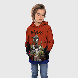 Толстовка-худи детская Hades - Арес, цвет: 3D-синий — фото 2