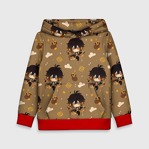 Детская толстовка Чиби Чжун Ли / 3D-Красный – фото 1