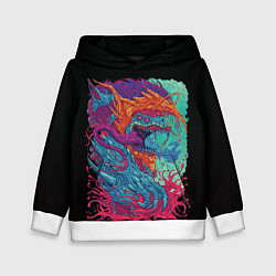 Толстовка-худи детская Hyper beast art, цвет: 3D-белый