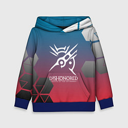Толстовка-худи детская DISHONORED, цвет: 3D-синий