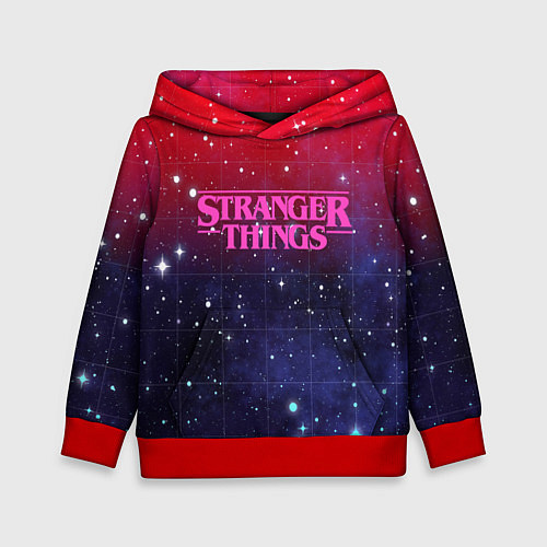 Детская толстовка Stranger Things / 3D-Красный – фото 1