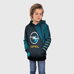 Толстовка-худи детская OPEL ОПЕЛЬ, цвет: 3D-черный — фото 2