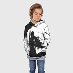 Толстовка-худи детская Bleach Блич, цвет: 3D-меланж — фото 2