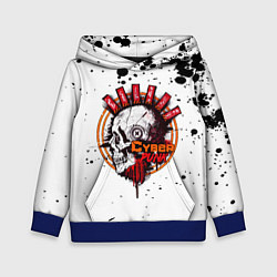 Толстовка-худи детская Cyberpunk 2077, цвет: 3D-синий