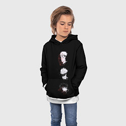 Толстовка-худи детская Jujutsu Kaisen, цвет: 3D-белый — фото 2