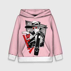 Толстовка-худи детская Hellsing Хеллсинг, цвет: 3D-белый